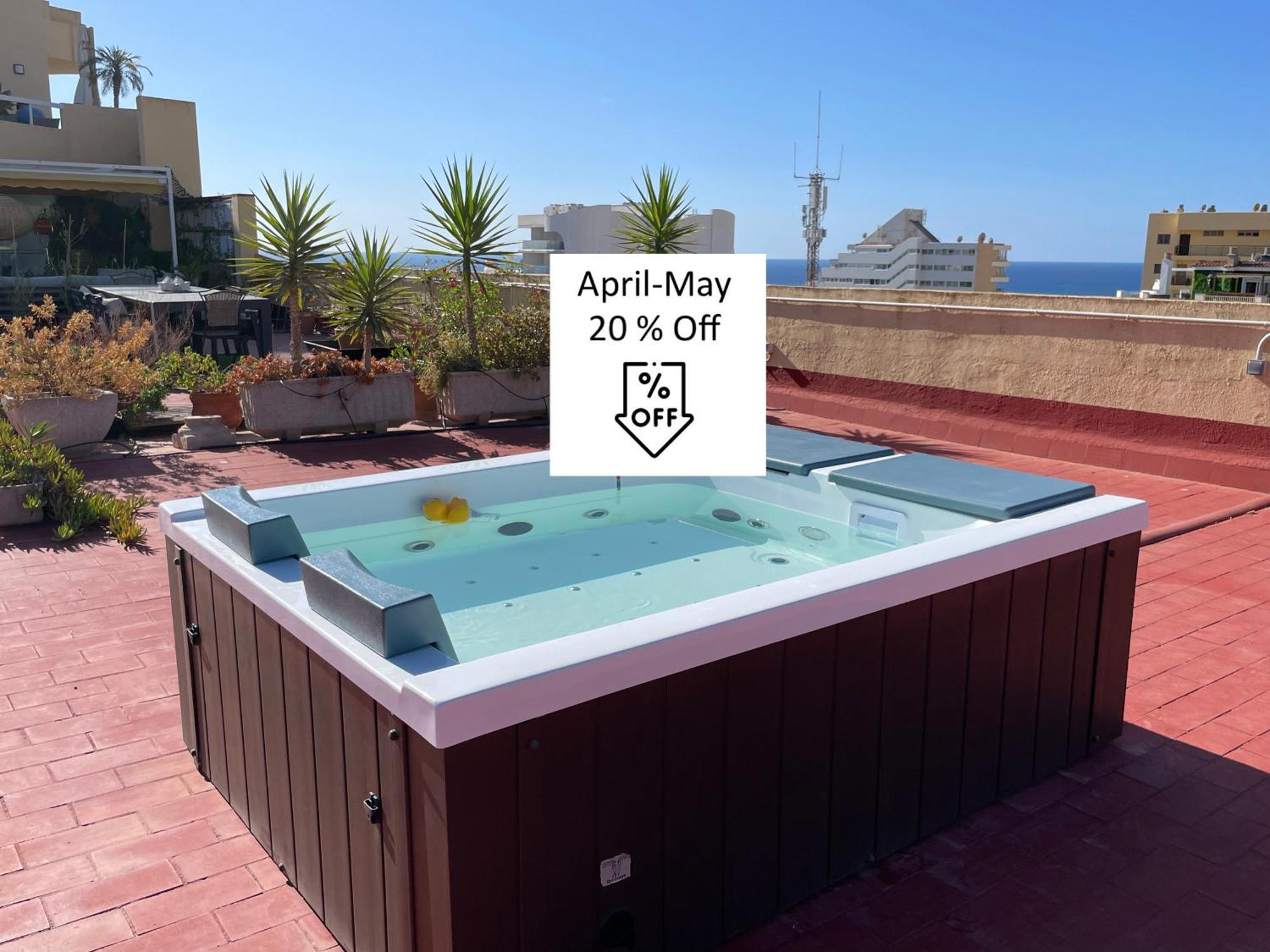550 M2 Luxury Penthouse - Jacuzzi, Golf & Beach Benalmádena Exteriör bild